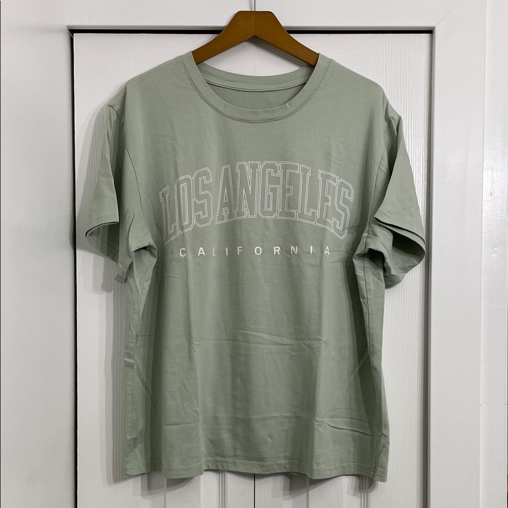 Los Angeles California Graphic T-Shirt - Green